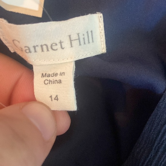 Garnet Hill Layered 100% Silk Dress Sz 14 - Picture 5 of 6